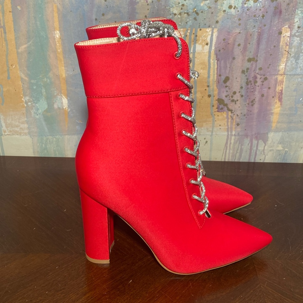 Azalea Wang Make Your Mind Up Chucky Bootie Revolverd Pointed Toe WMNS 10